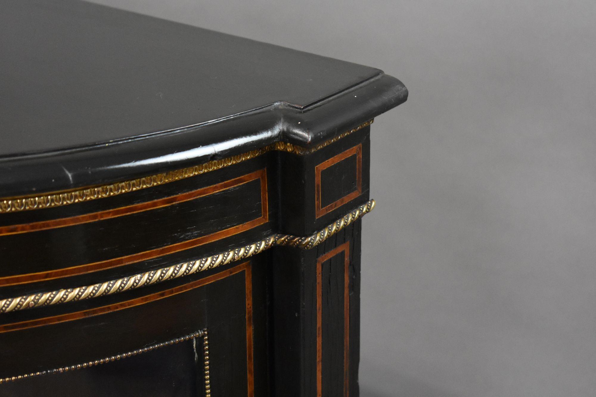 Victorian Ebonised Credenza For Sale 3