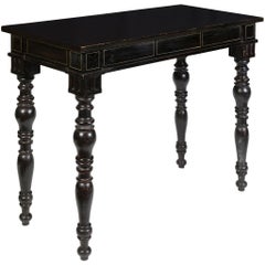 Antique Victorian Ebonised Side/Centre Table c. 1870-1880, The Earls of Balcarres House