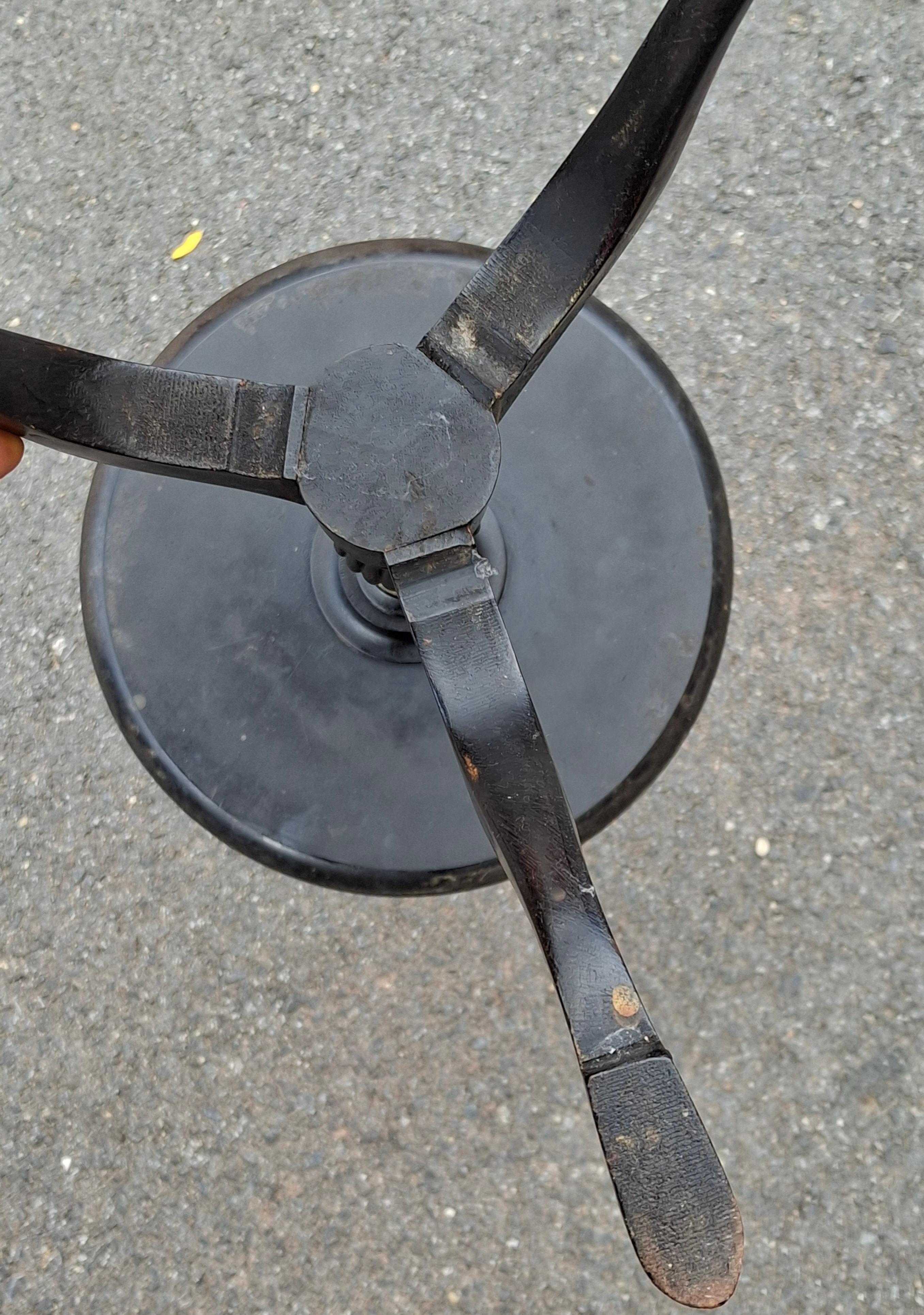 Hardwood Victorian Ebonized and Chinoiserie Decorated Candle Stand For Sale