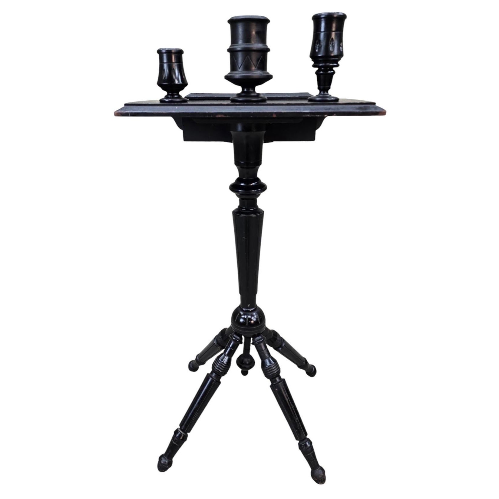 Stand de barbier victorien ébonisé en vente