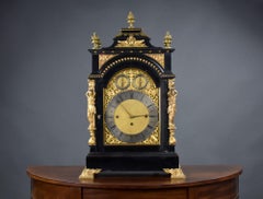 Victorian Ebonized Bracket Clock by Barraud & Lunds
