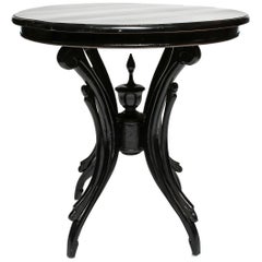 Victorian Ebonized Wood Gueridon Table
