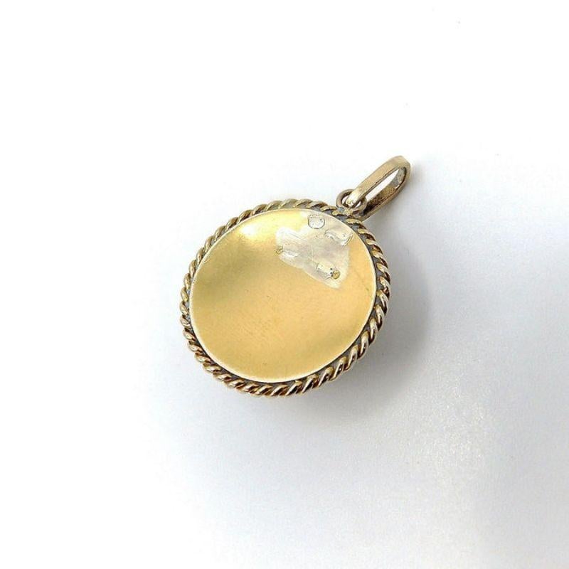 Cristal de Sphinx d'Essex peint à l'envers en or 14 carats de style néo-égyptien victorien en vente 2