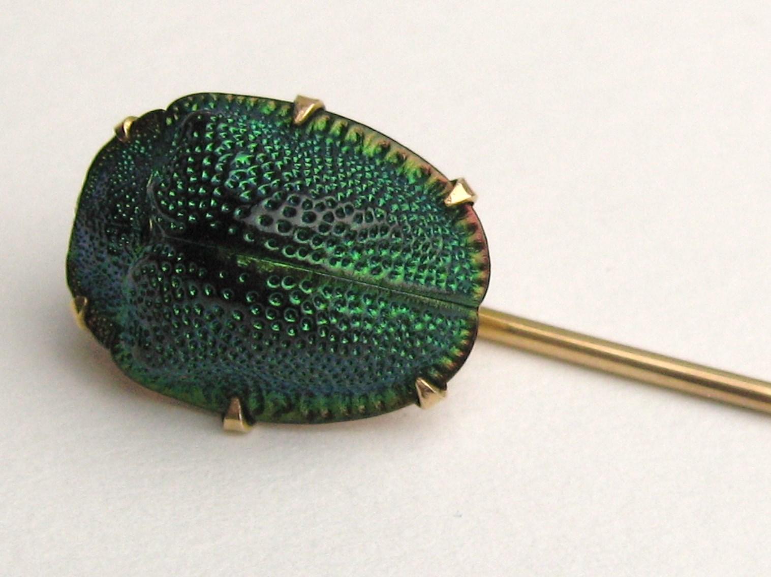 green egyptian beetle