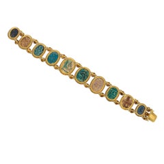 Victorian Egyptomania scarab bracelet