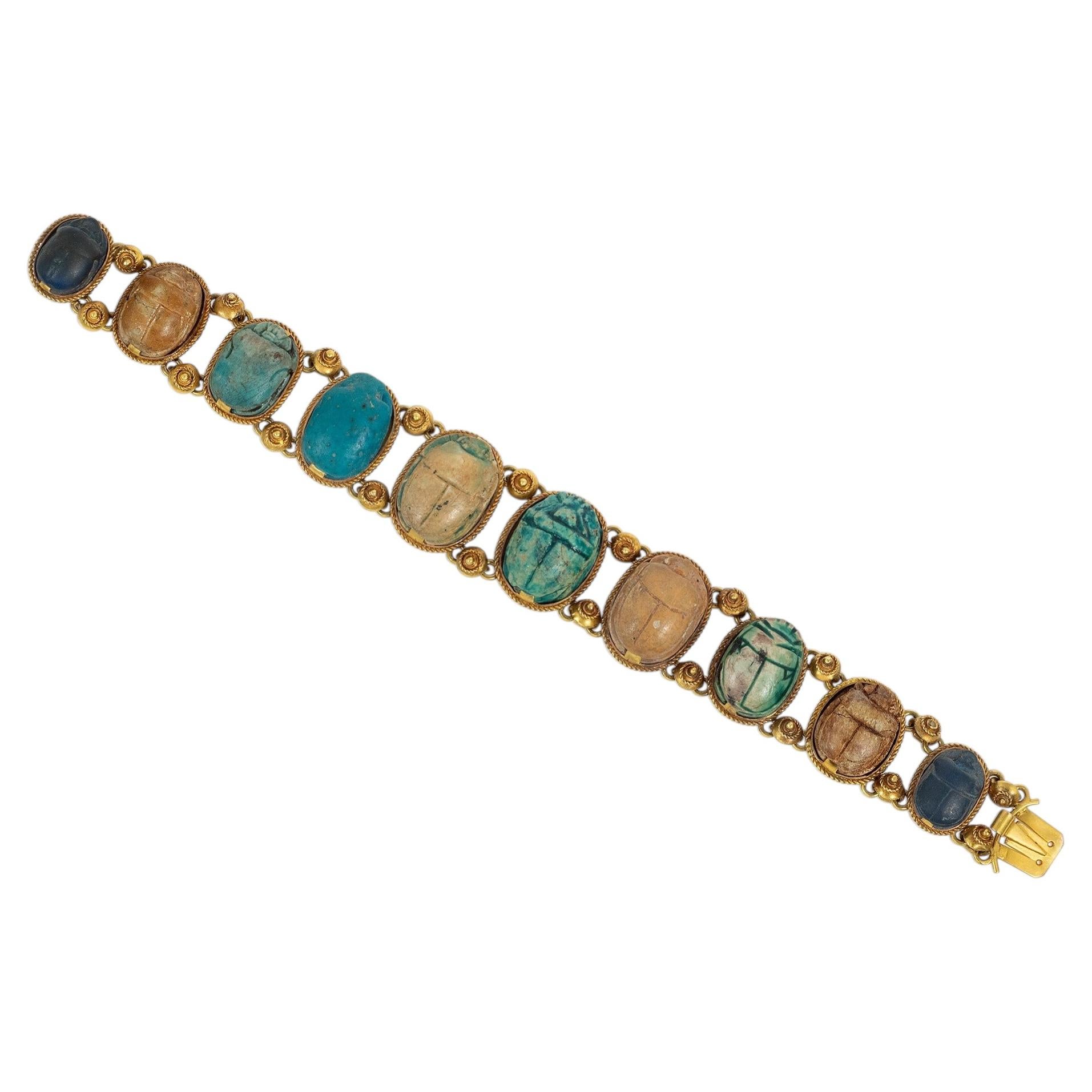 When was scarab jewelry popular?