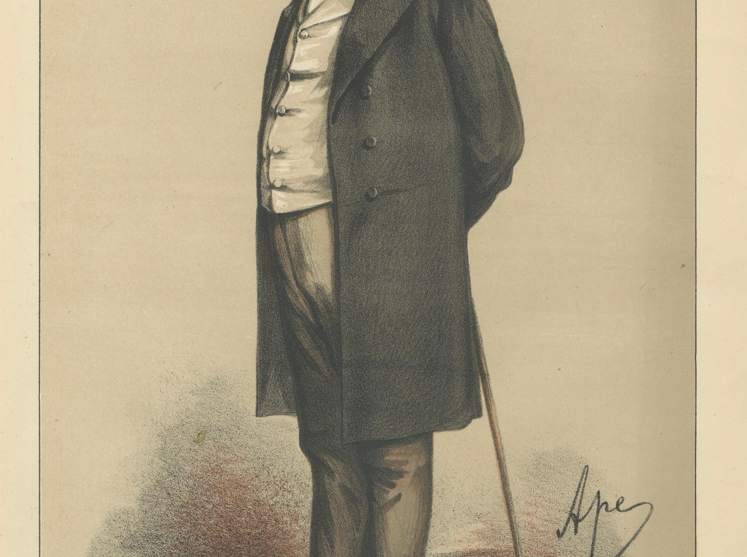 Victorian Elder Statesman with Cane – Vanity Fair Statesmen No. 62, 1870