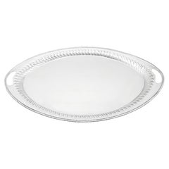 Victoriana Elkington & Co. Bandeja de té de plata de ley