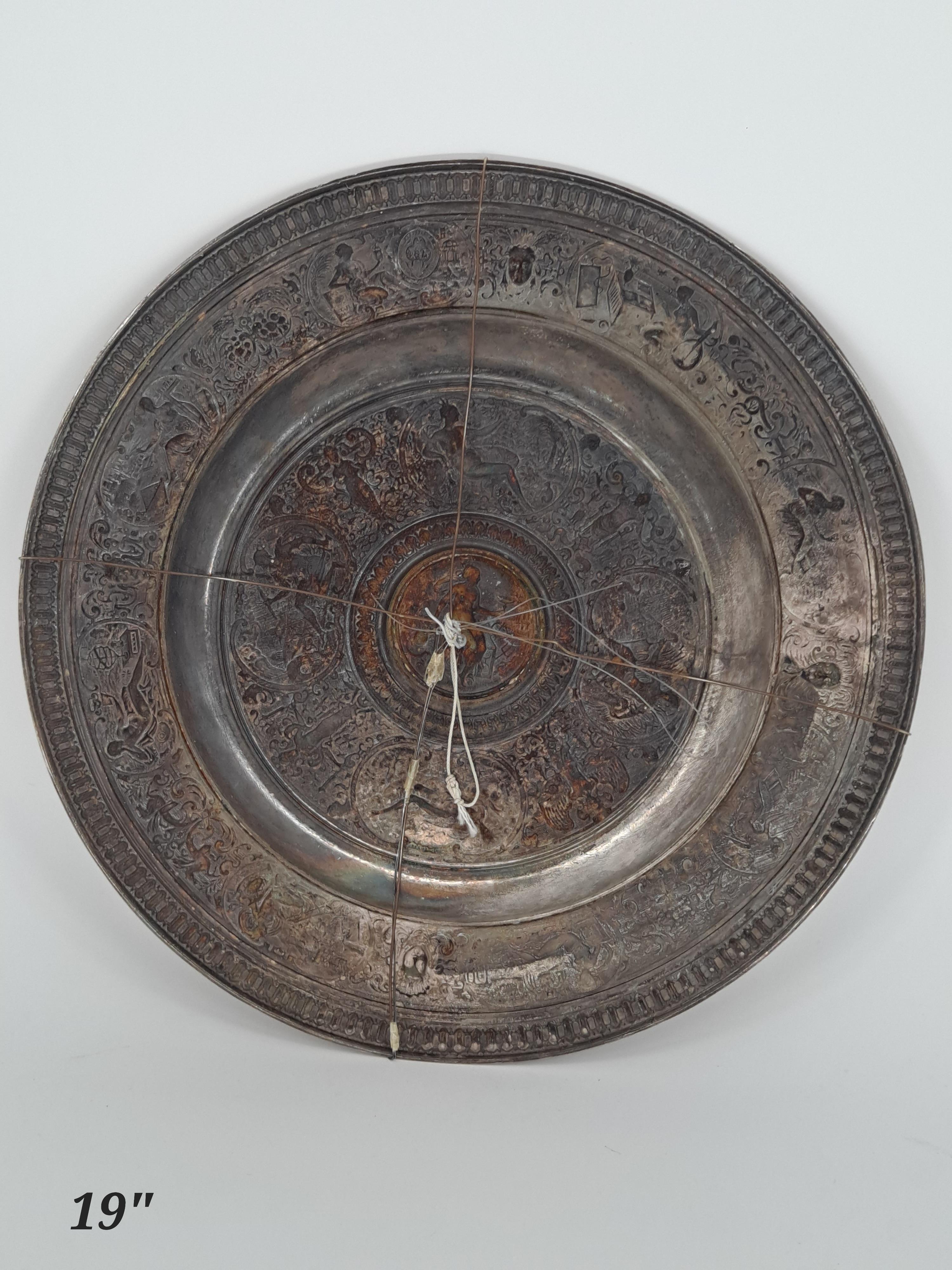 Victorian Elkington Electrotype Charger Plate For Sale 5