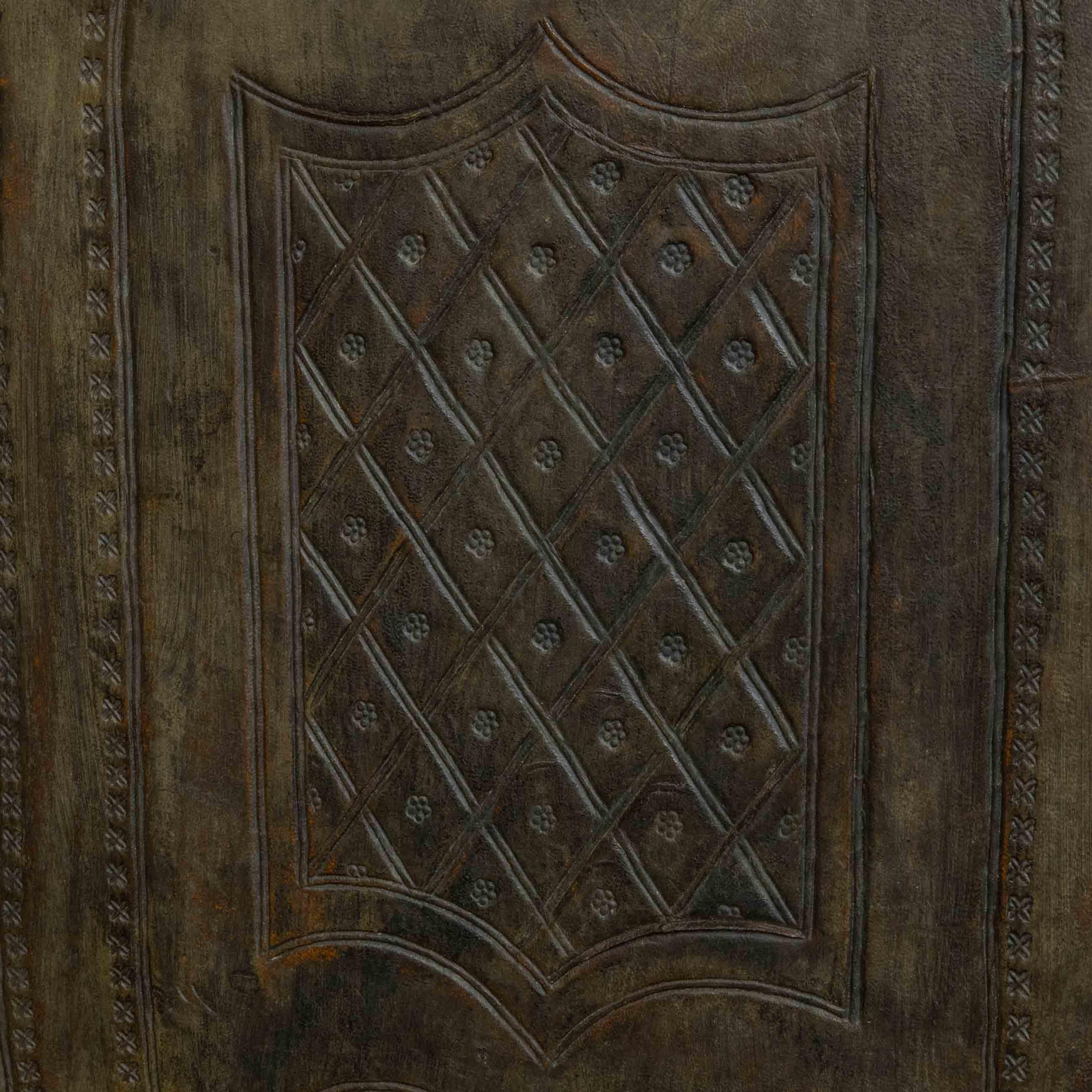 Victorian Embossed Leather Screen 4