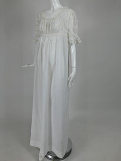 Victorian Embroidered Batiste Lace Gown Hattie 1900s