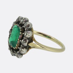 Victorian Emerald and Diamond Ring