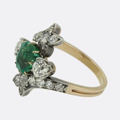Victorian Emerald and Diamond Ring