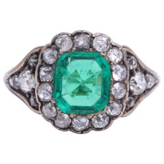 Victorian Emerald and Diamond Ring