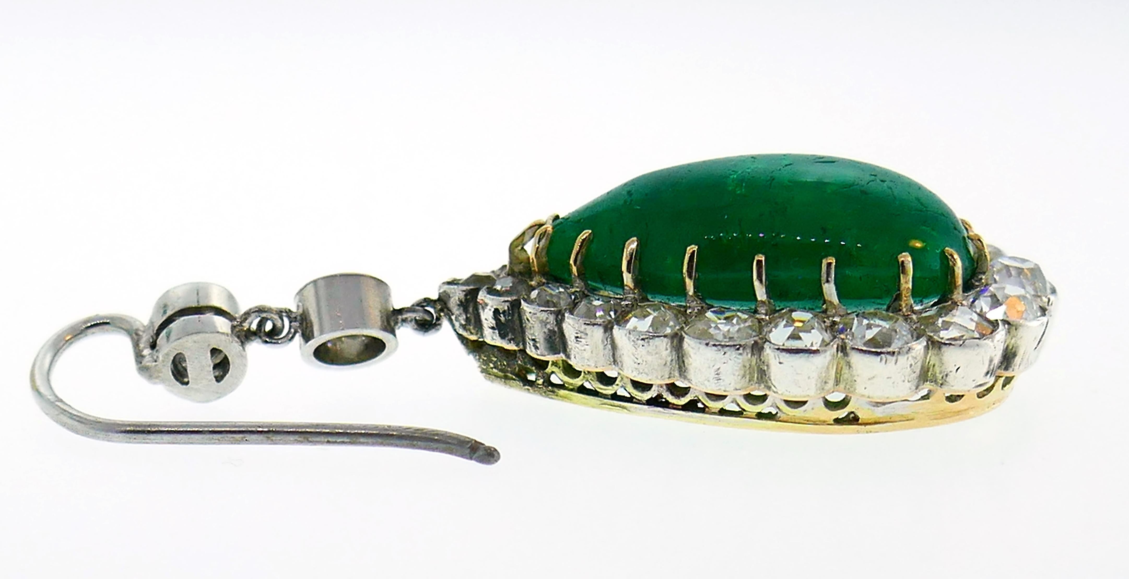 victorian emerald earrings