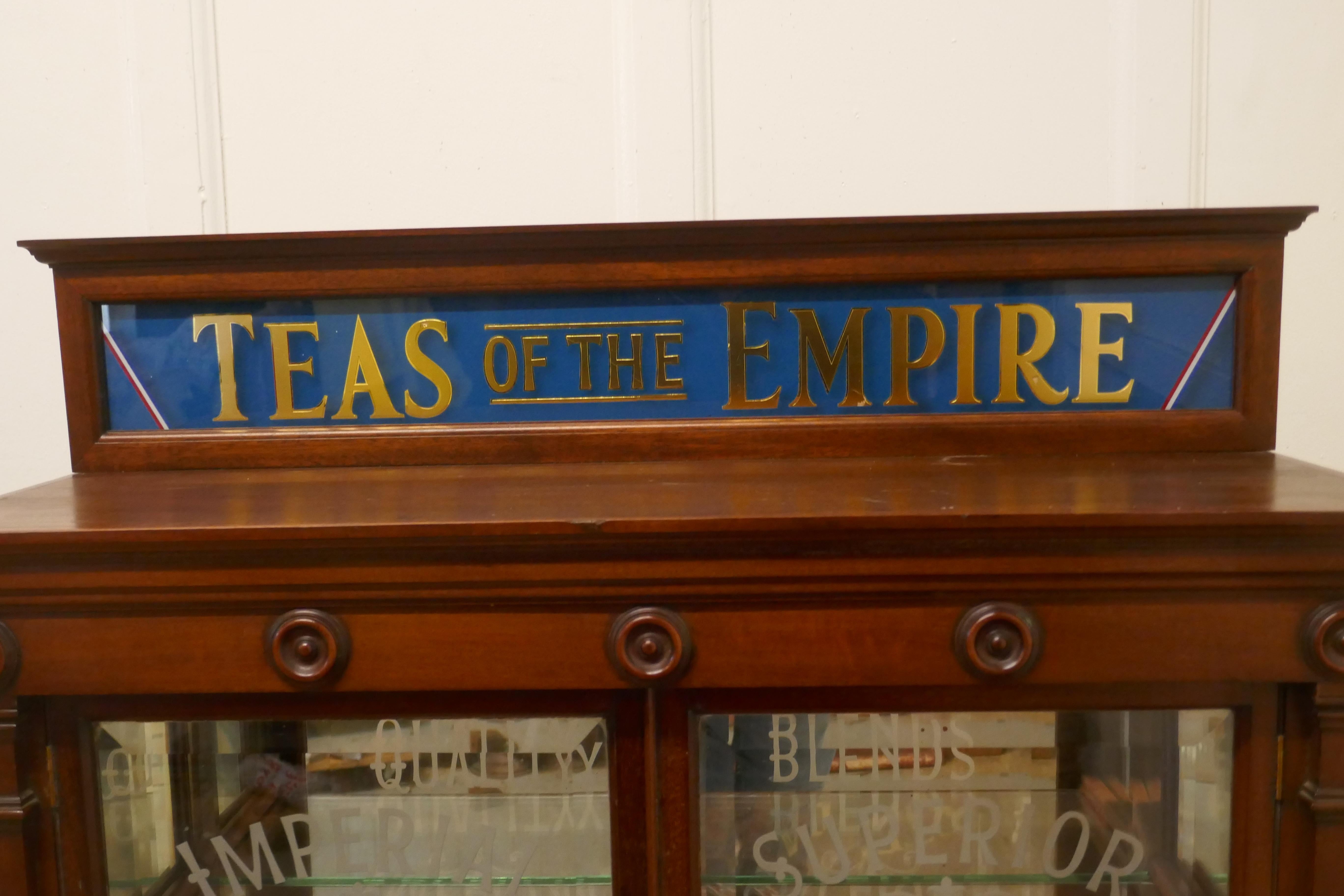  Viktorianischer Empire-Teeschrank, Teeschrank, Teezimmer, Cafe-Ausstellung  Ein großartiges Werk  im Angebot 1