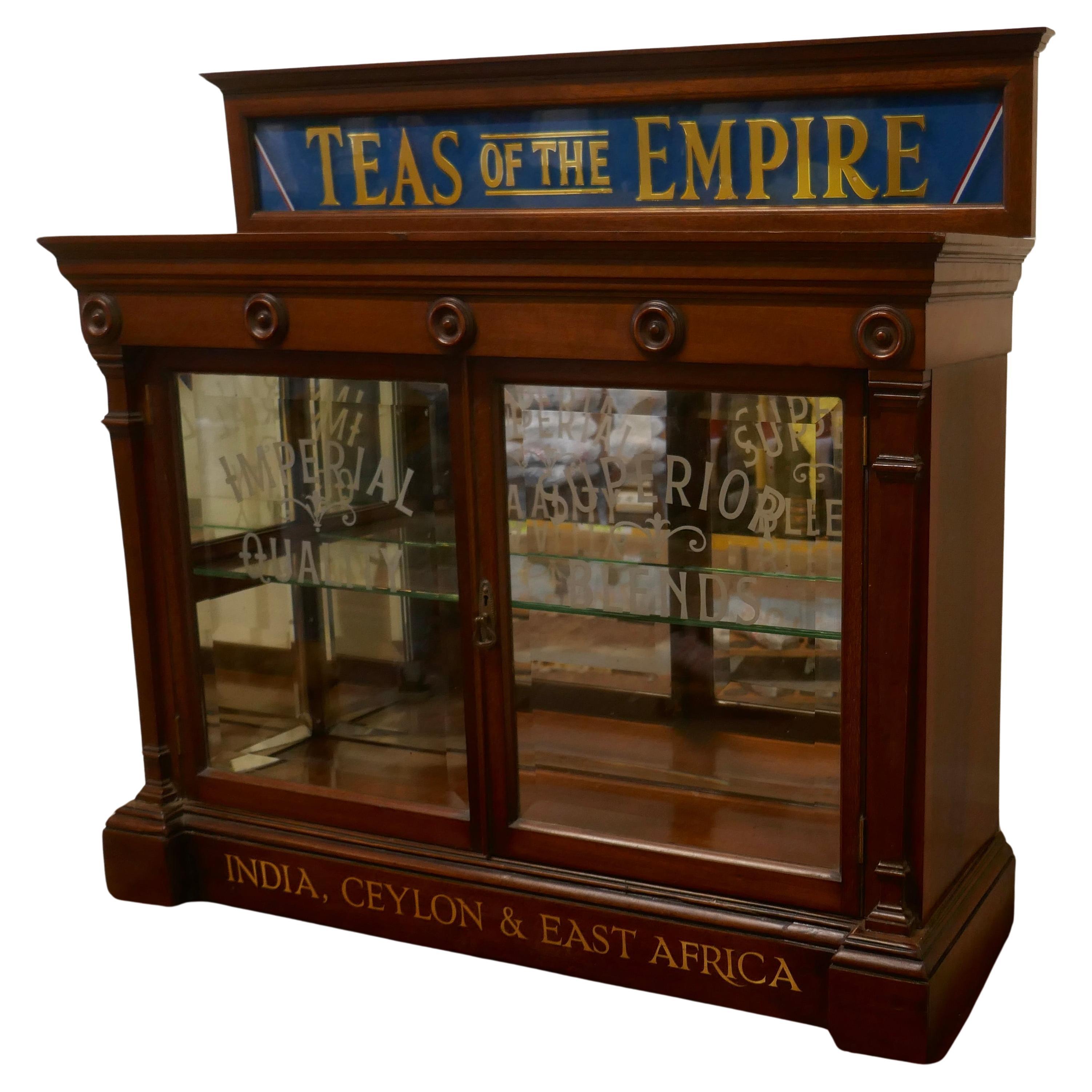  Viktorianischer Empire-Teeschrank, Teeschrank, Teezimmer, Cafe-Ausstellung  Ein großartiges Werk  im Angebot