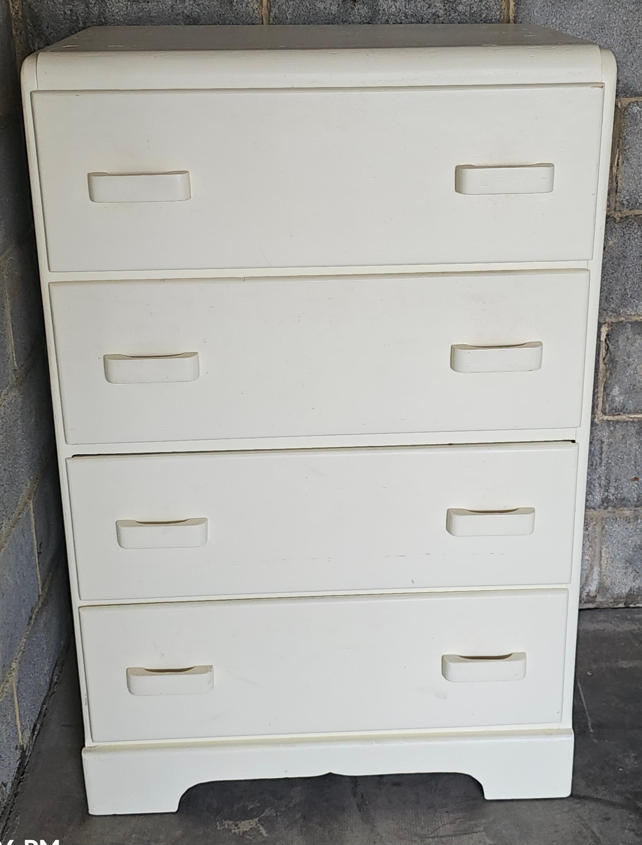 Émaillé Commode victorienne en cascade émaillée A Abattant Secretary Chest of Drawers en vente