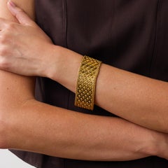 Victorian English 18k yellow gold bracelet