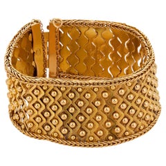 Victorian English 18k yellow gold bracelet