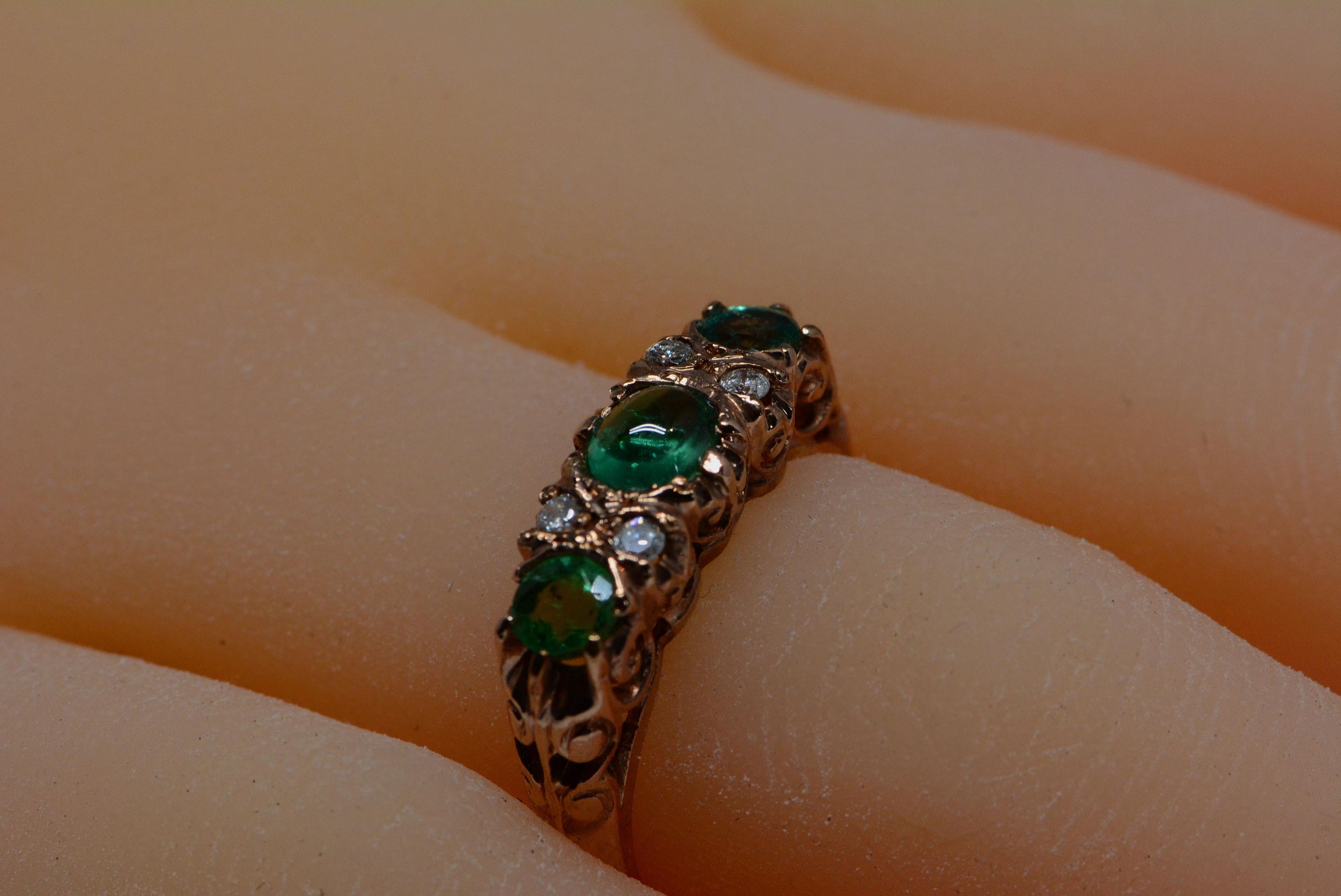 emerald victorian ring