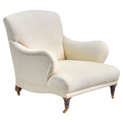 Victorian English Country House Hampton & Sons Armchair - Howard & Sons Style
