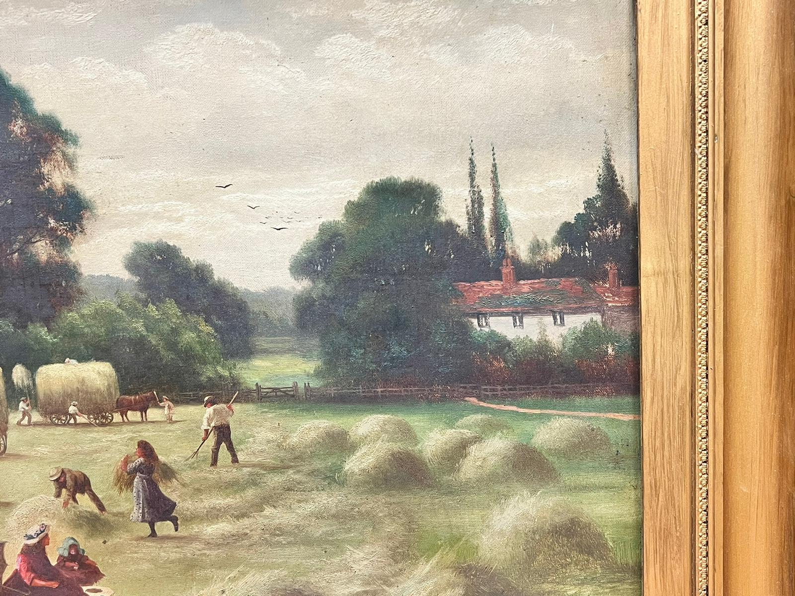 The Harvest
English School, late 19th century
oil on canvas, framed
framed: 28 x 38 inches
canvas: 20 x 30 inches
provenance: private collection, Suffolk, England
condition: very good and sound condition; please note we do not warranty the condition