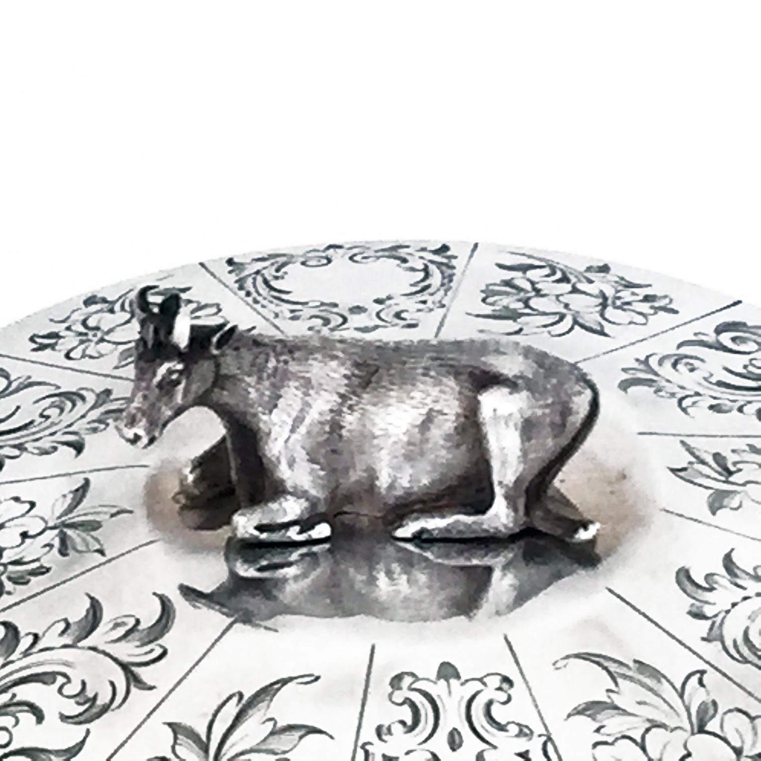 Victorian English Silver Butter Dish In Good Condition For Sale In Singapore, SG