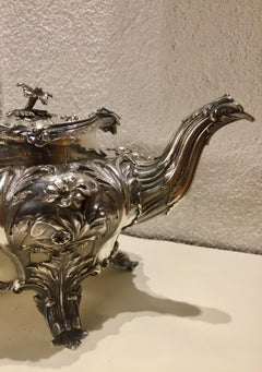 Victorian English Silver Tea Set 3 Pieces