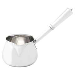 Cazuela inglesa victoriana para brandy de plata de ley