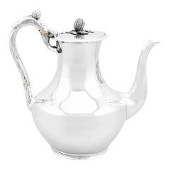 Victorian English Sterling Silver Coffee Pot