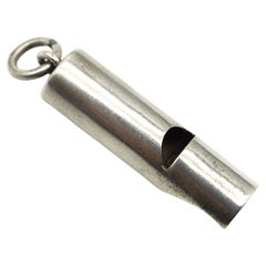 Antique Victorian English Sterling Silver Cylindrical Whistle