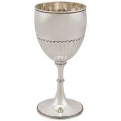 Victorian English Sterling Silver Goblet by Richards & Brown