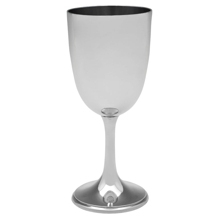 Victorian English Sterling Silver Goblet, London, 1885