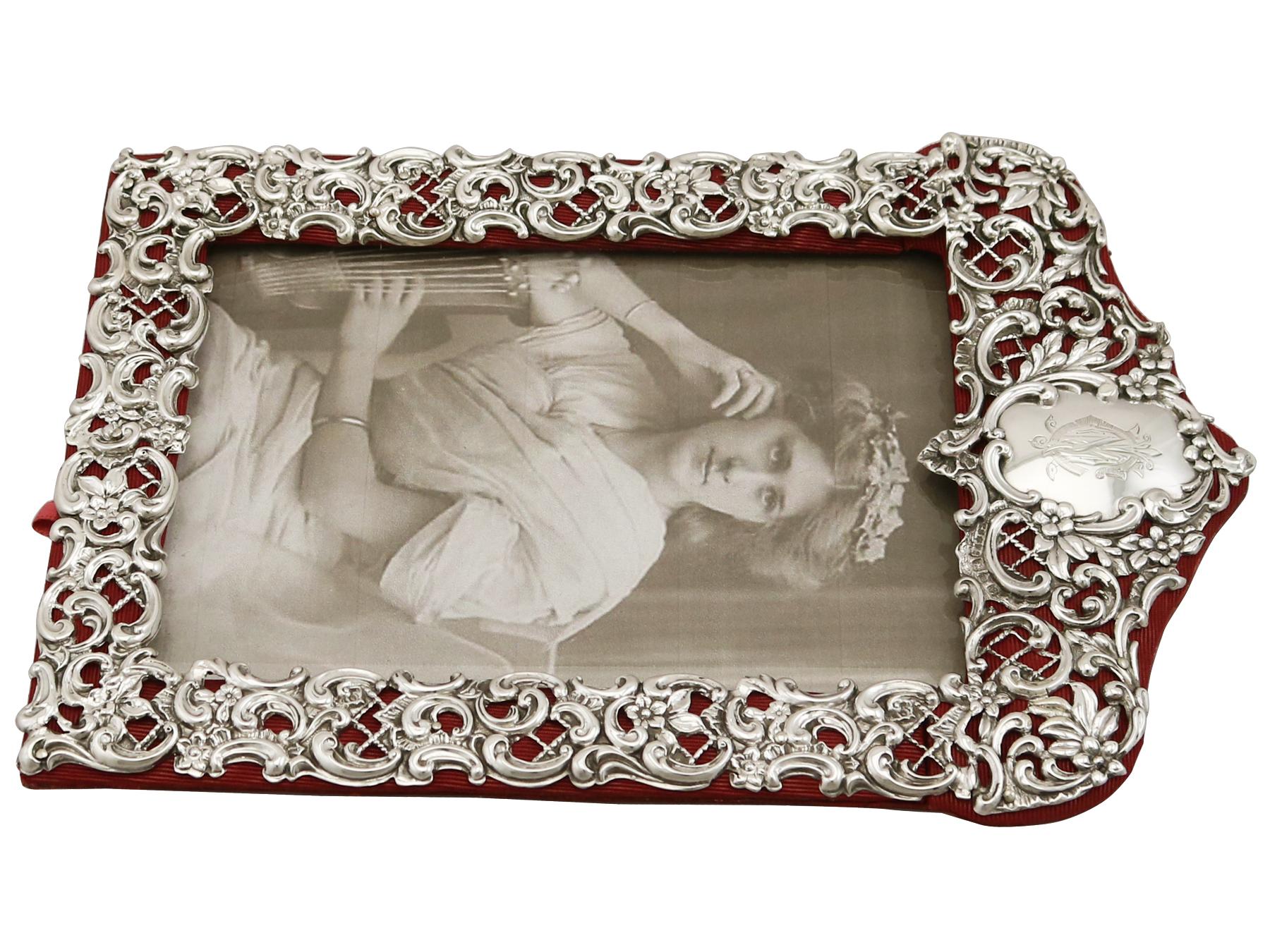 Victorian English Sterling Silver Photograph Frame 1