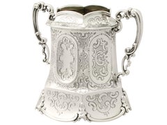 Antique Victorian English Sterling Silver Sugar Bowl