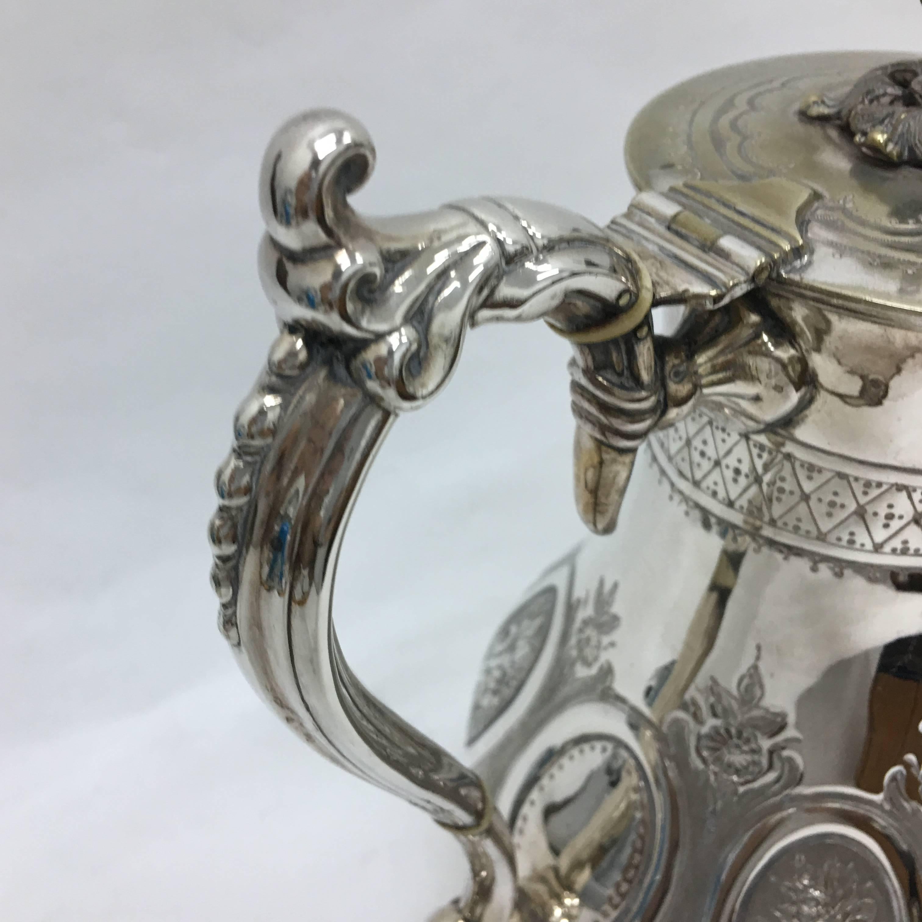 victorian plate silver tea set