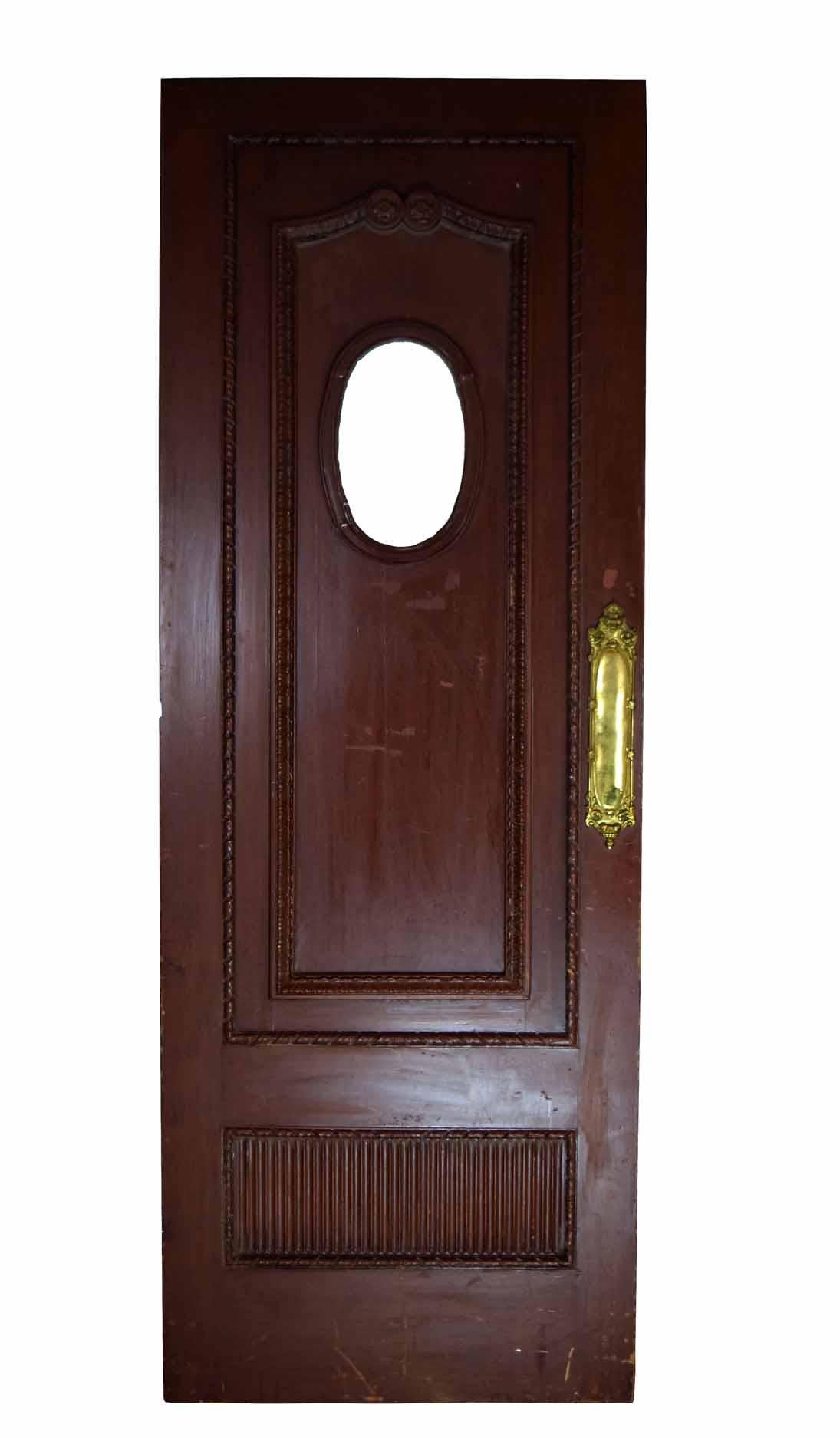 Victorian Entrance Door Pair with Oval Windows In Excellent Condition In Minneapolis, MN