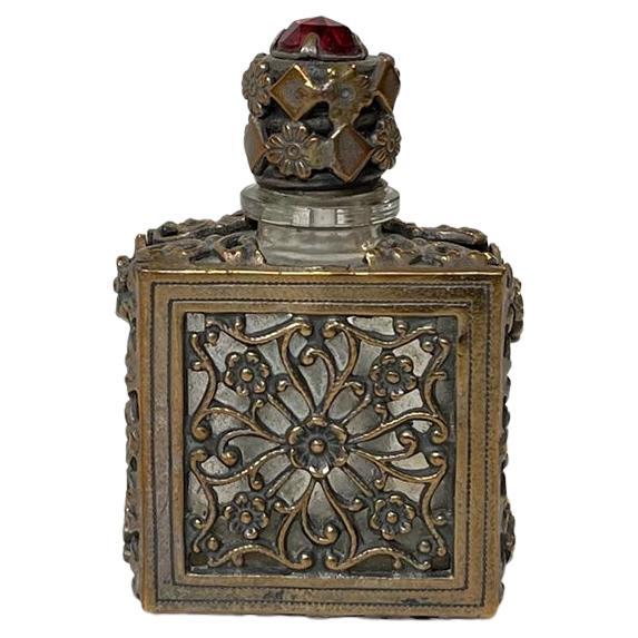 Flacon de parfum ou flacon de parfum équestre miniature de l'époque victorienne