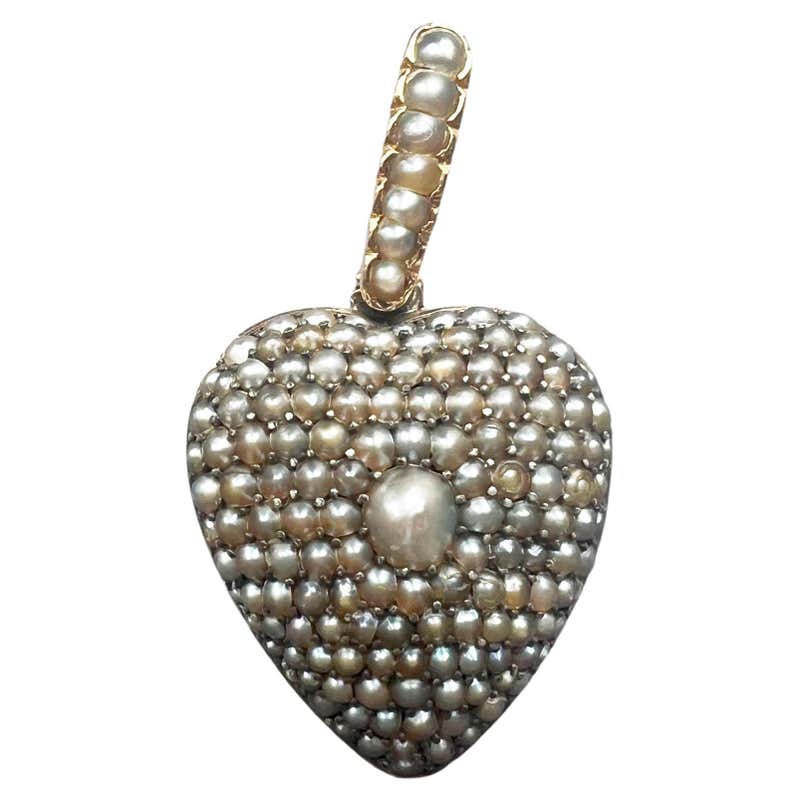 Pear Locket Victorian 18 Karat Gold Onyx Seed Pearl Oval Locket Pendant at 1stDibs ...