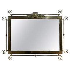 Victorian Era Brass Mirror