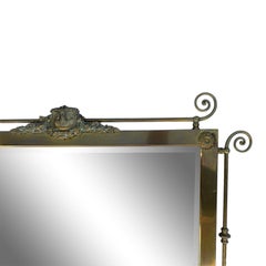 Victorian Era Brass Wall Mirror