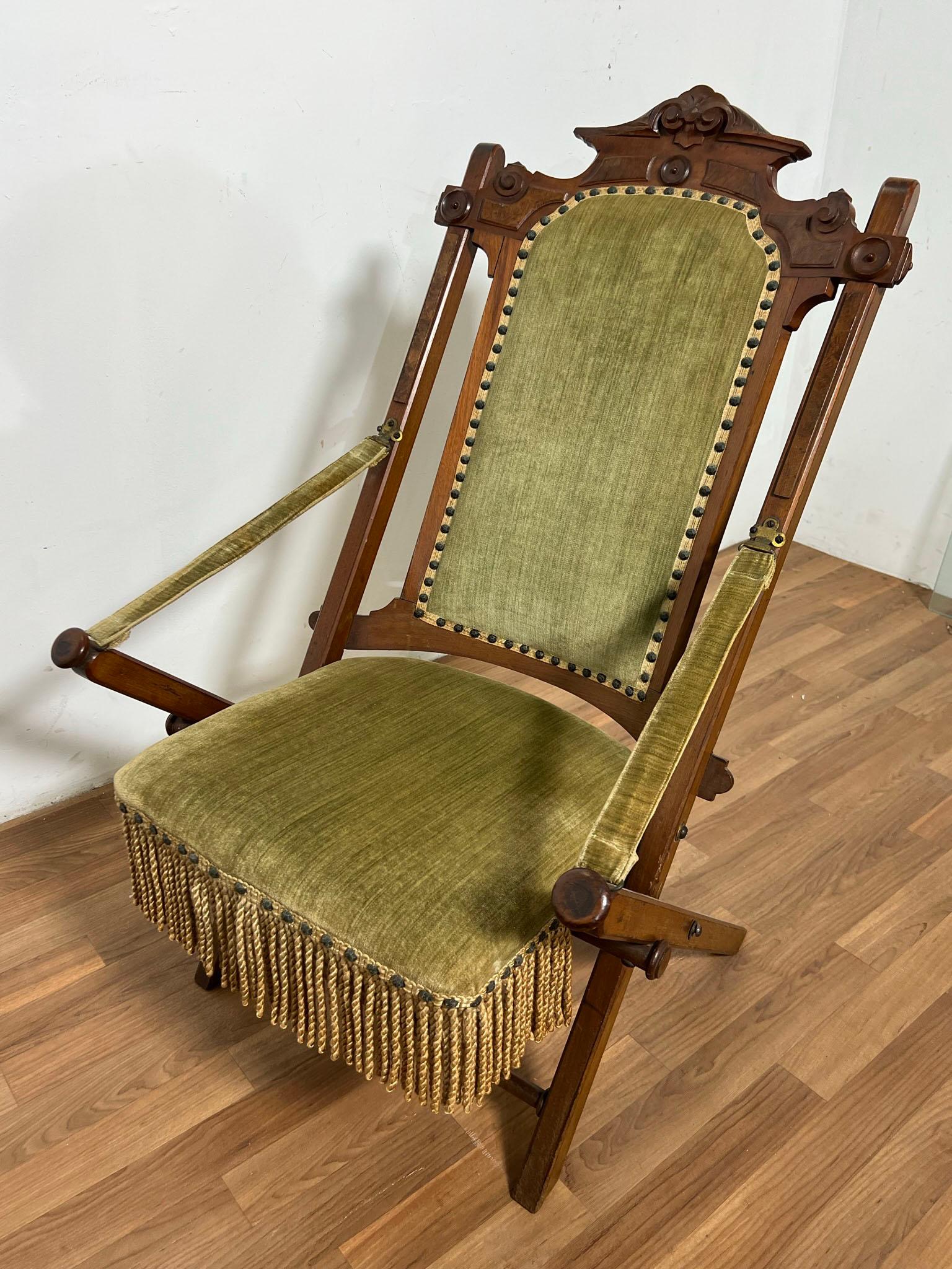 victorian campaign chair