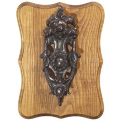 Victorian Era Doorknocker with Floral Design, English, 19th Century