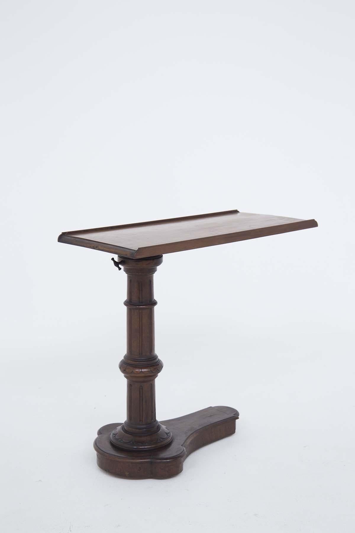 Victorian Era English Adjustable Serving Table in Wood 2
