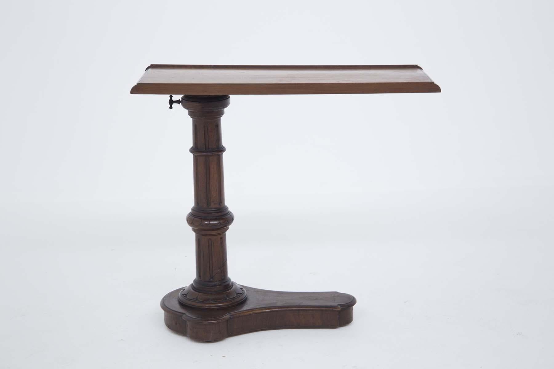 Victorian Era English Adjustable Serving Table in Wood 3