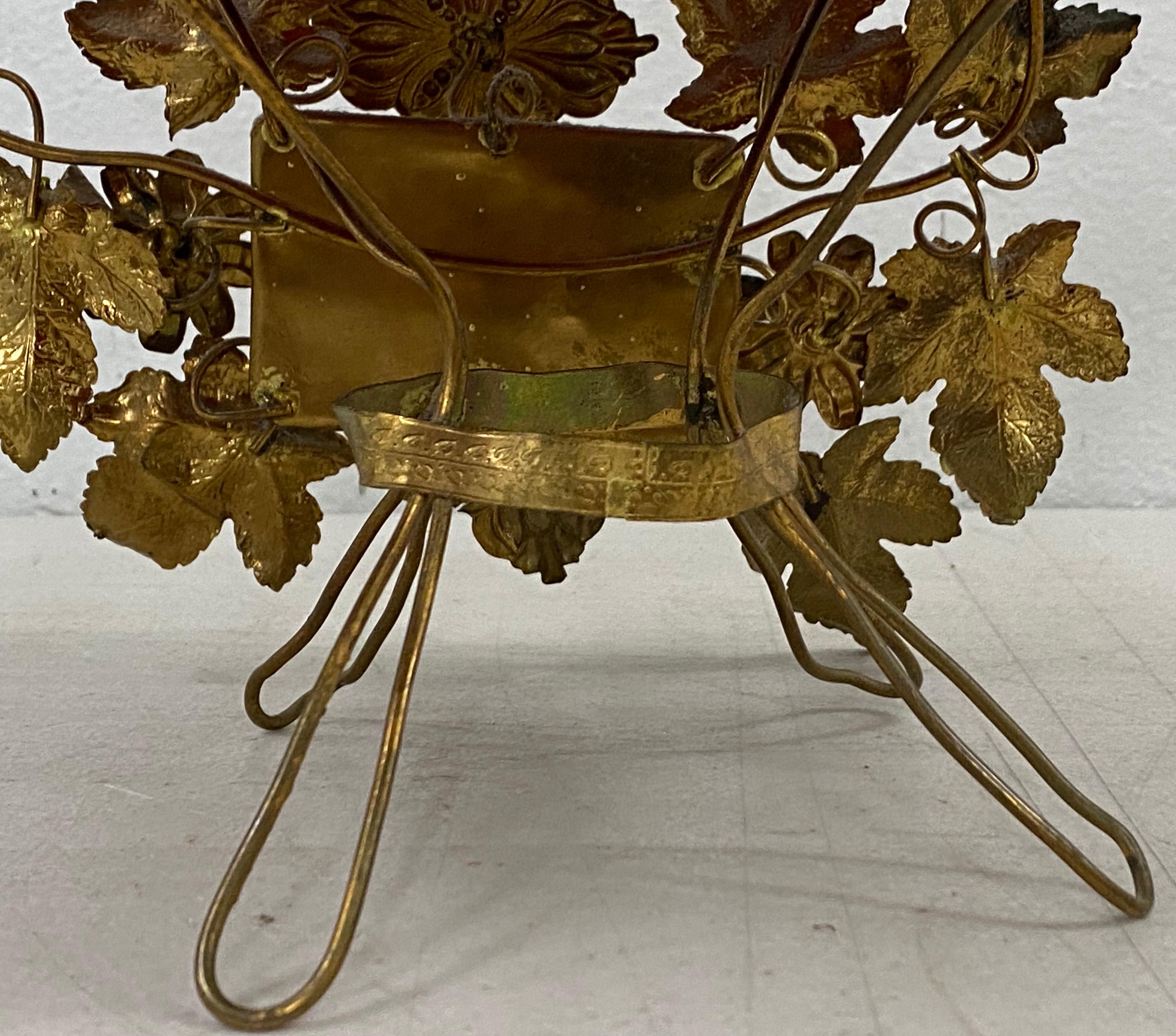 Vergoldetes Metall-Hochzeitsnadelkissen aus der viktorianischen Ära, um 1900 im Angebot 2