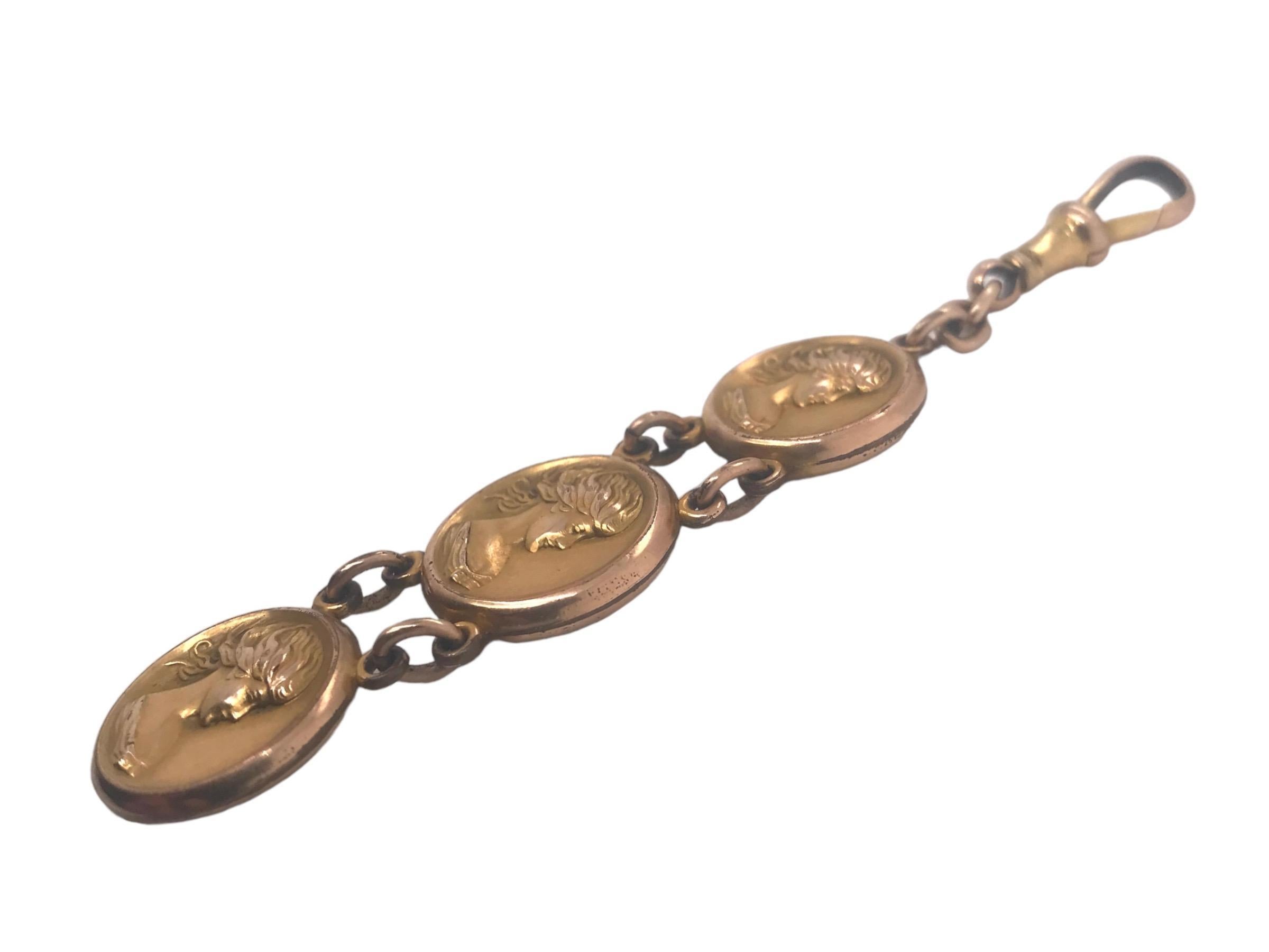 Women's Victorian Era Gold Filled Charm Pendant For Sale
