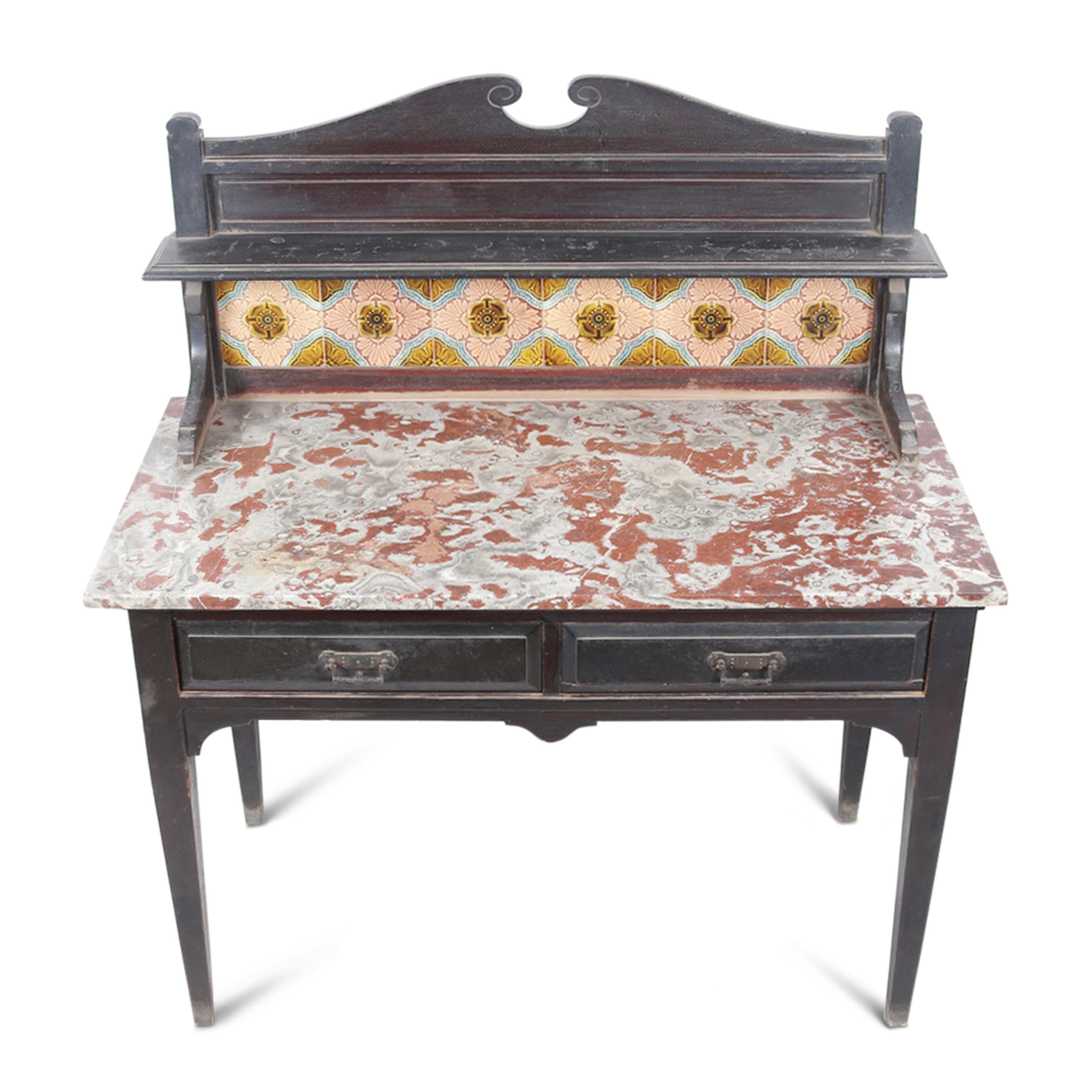 Victorian Era Marble Topped Table In Good Condition For Sale In West Hollywood, CA