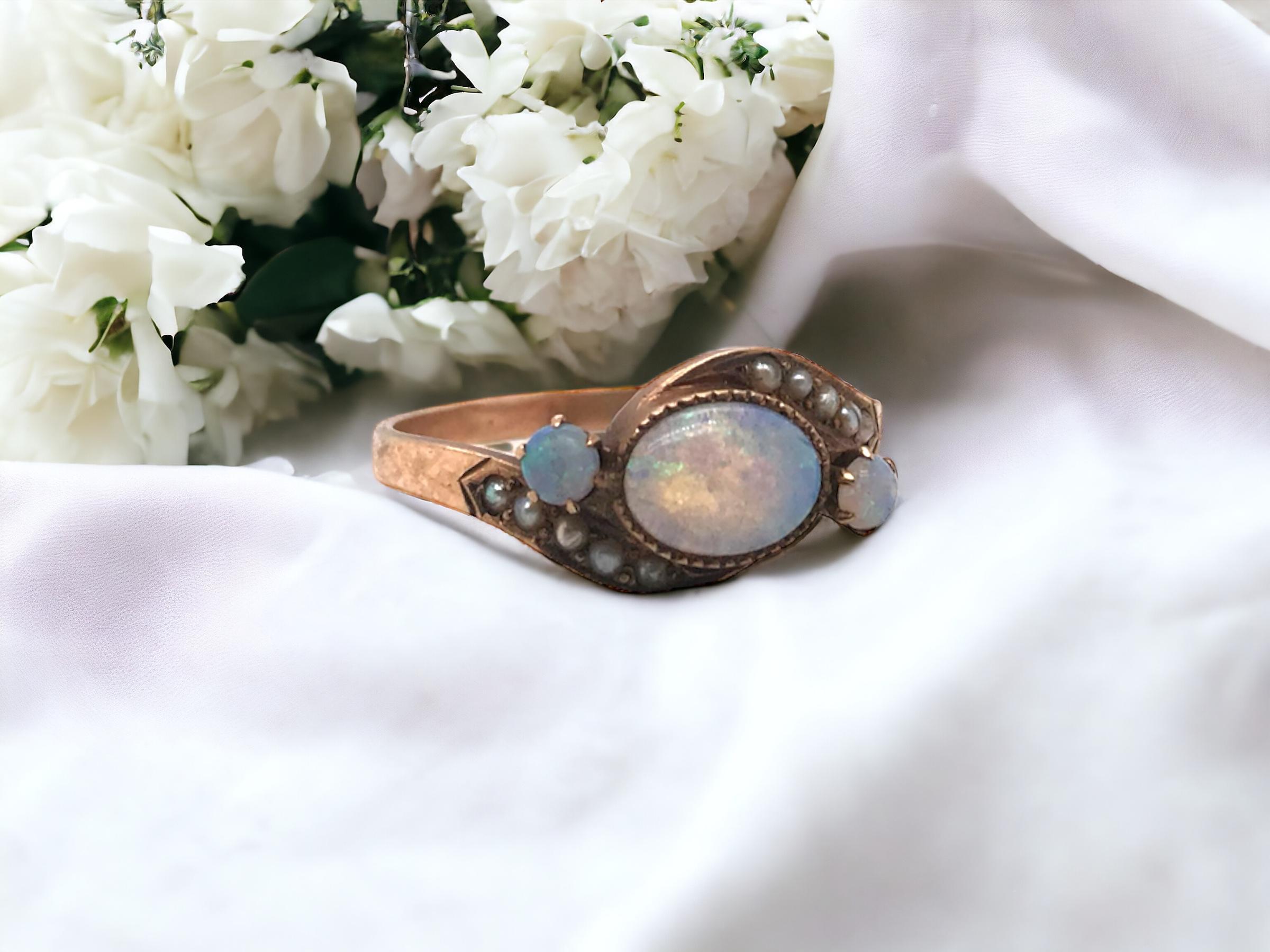 We love the design of this vintage beauty!

Ring Details
Material: 10K Rose Gold
Era: Victorian 1840 - 1900
Ring Width: 8.1mm
Shank Width: 2.0mm
Weight: 2.3 Grams
Finger Size: 8 1/2
Sizing Available 

Item: V71KM2-G